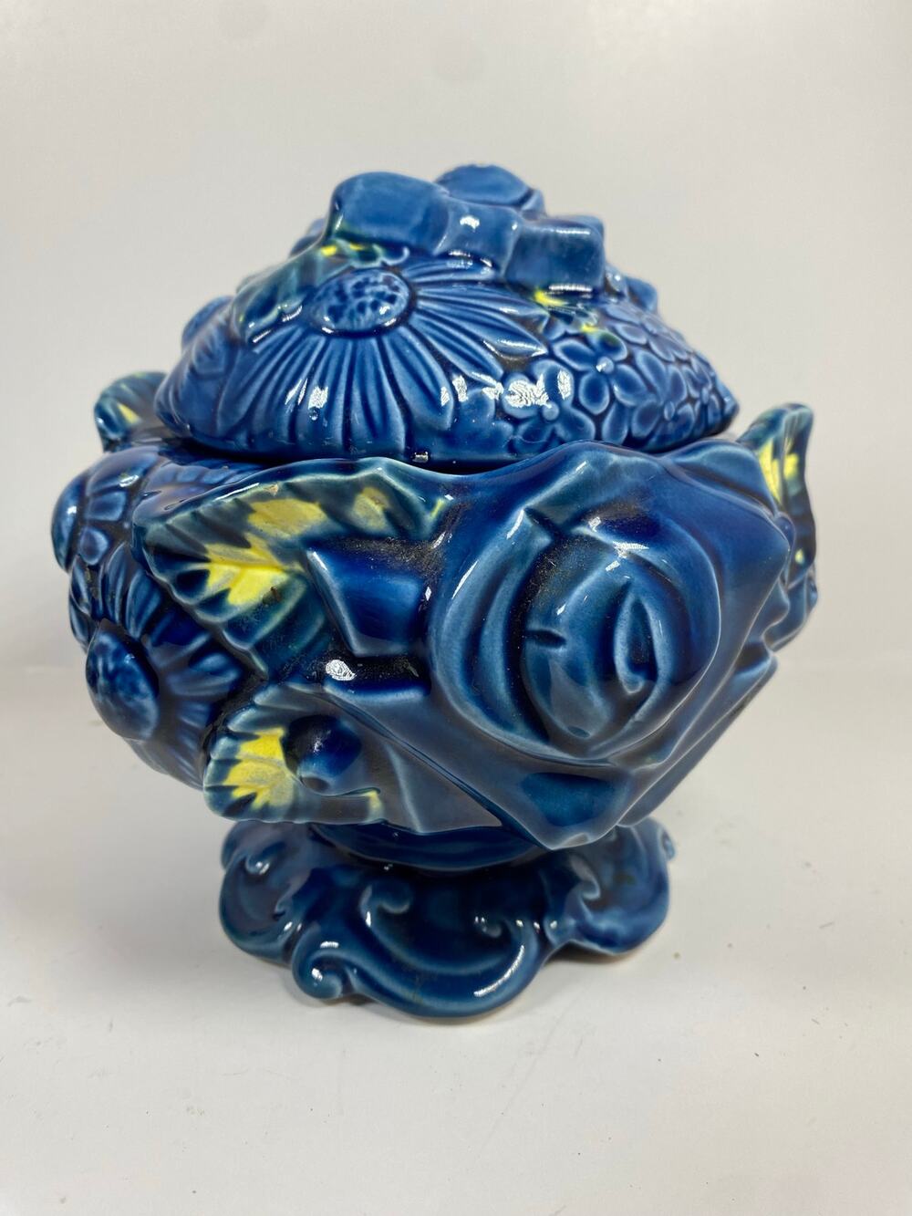Vintage Inarco Ceramic Jar Mood Indigo Collection
